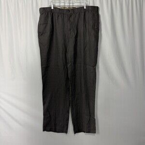 28 Palms Womens Linen Pants Plus Size 20  High Rise Slash Pockets NWOT